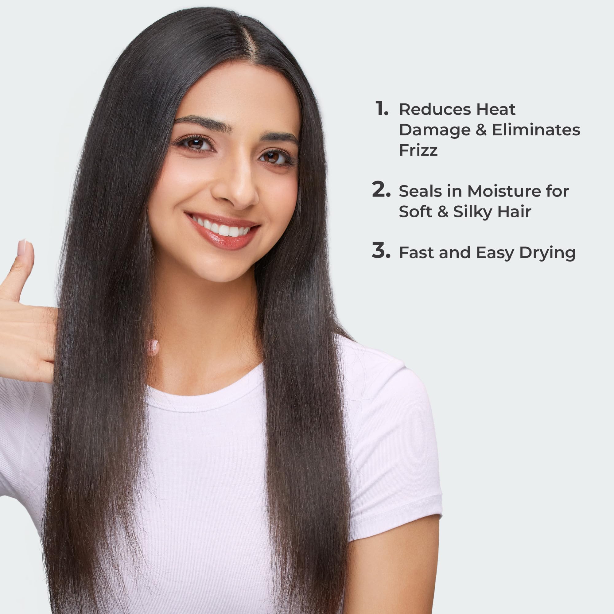 KISS 1875 Watt Pro Tourmaline Ceramic Hair Dryer, Styling Edition, 3 Heat Settings, 2 Speed Settings, Cool Shot Button, 7 Blow Dryer Accessories Included, 2-Year Warranty - Red