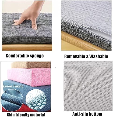 Miniatura 3 de Cojín de banco impermeable personalizado para muebles de patio al aire libre, resistente a la decoloración, cojín de asiento de banco de interior,