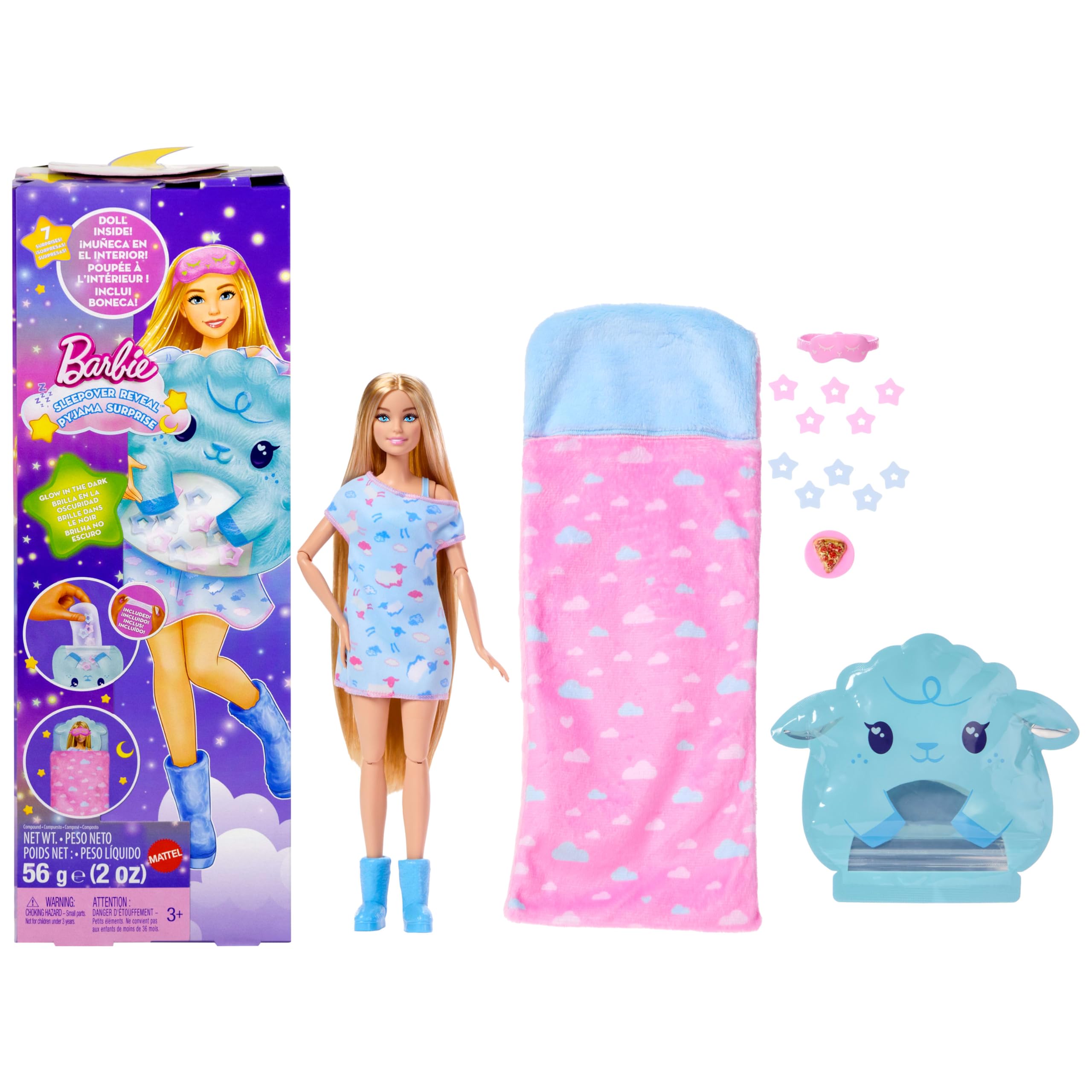 Barbie Sleepover Reveal Sürpriz Pijama Partisi JMR88