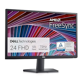 Dell SE2422HX 24 Inch Full HD (1920x1080) Monitor AMD FreeSync HDMI VGA Black