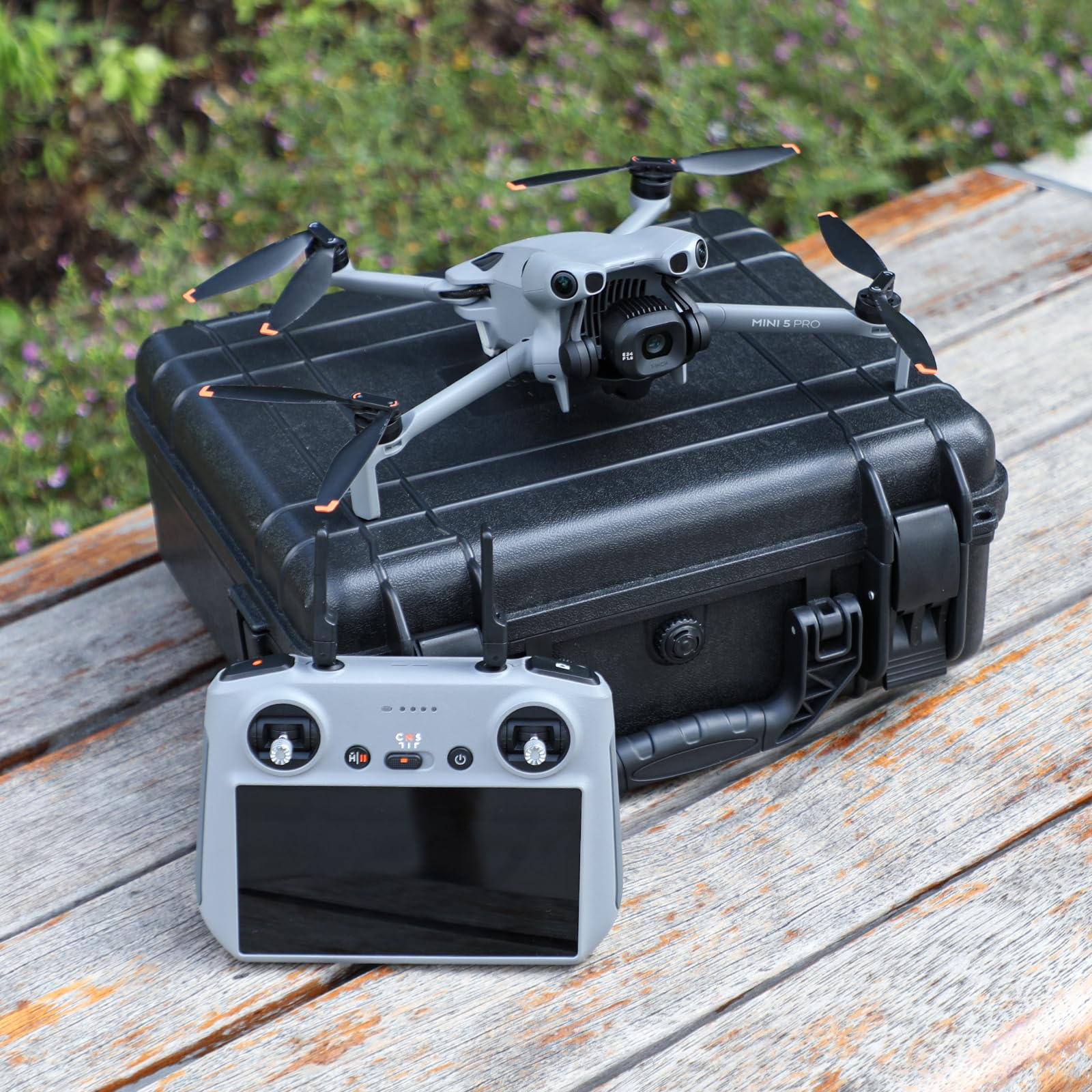FPVtosky Valise pour DJI Mini 5 Pro/Fly More Combo Plus, Sac de Transport à Double Couche pour Mini 5 Pro, Compatible avec RC 2/RC-N3, Batterie, Chargeur et Autres Accessoires [Seulement Le BOÎTIER]