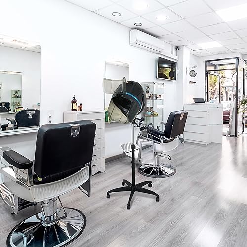 Miniatura 4 de LEMY Secador de pelo profesional con capucha de 1300 W, secador de pelo de salón con temporizador ajustable y 3 ajustes de velocidad de calor,