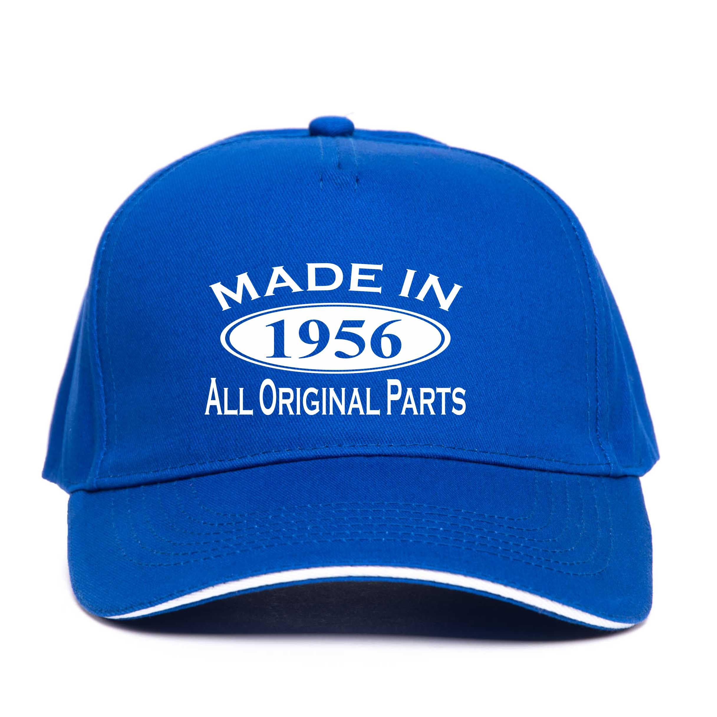 Print4U Made in 1956 Baseball Cap 70th Birthday Gift Age 70 for Men & Women Blue