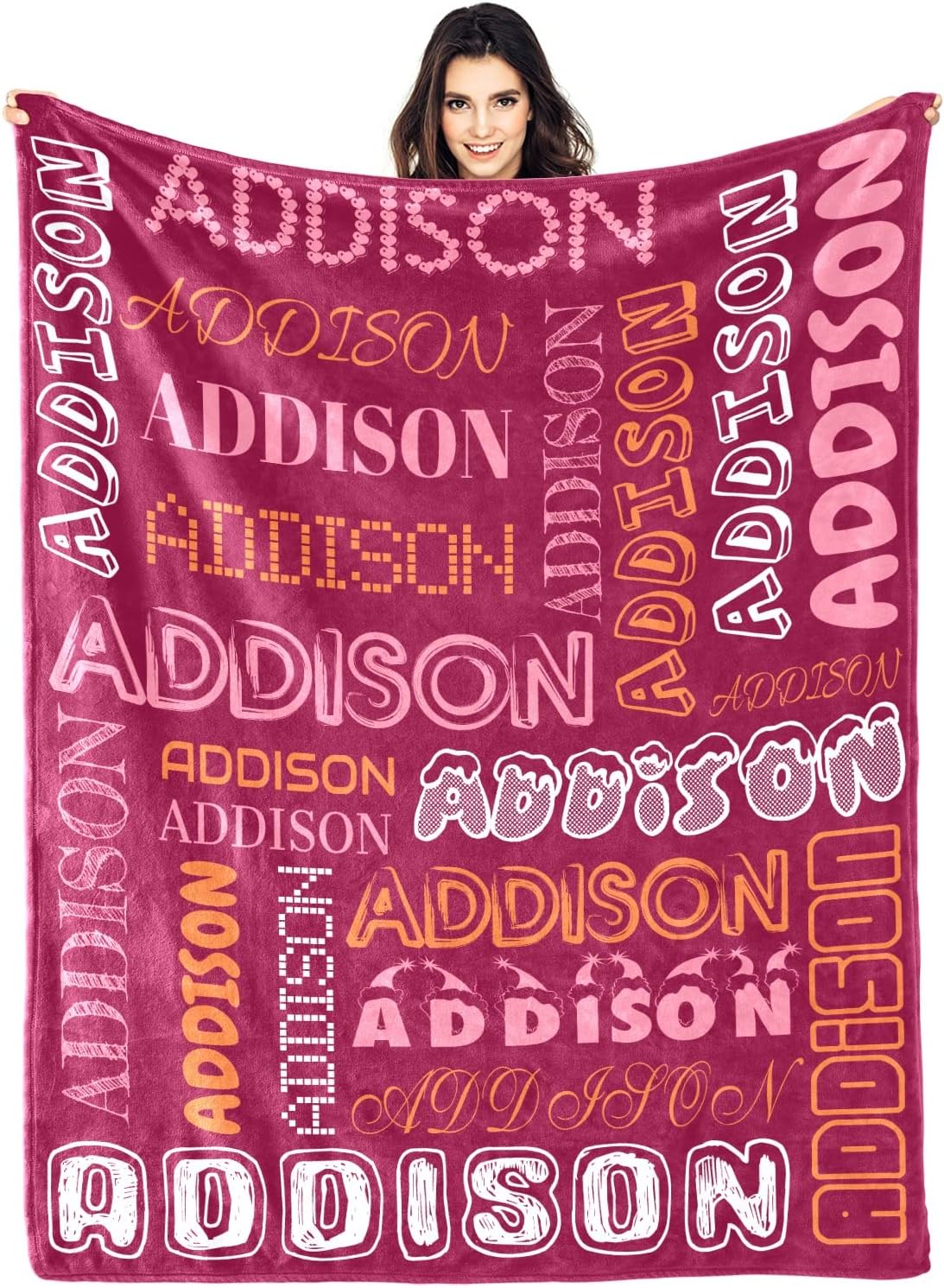 Wliotem Personalized Throw & Blanket Personalized Name