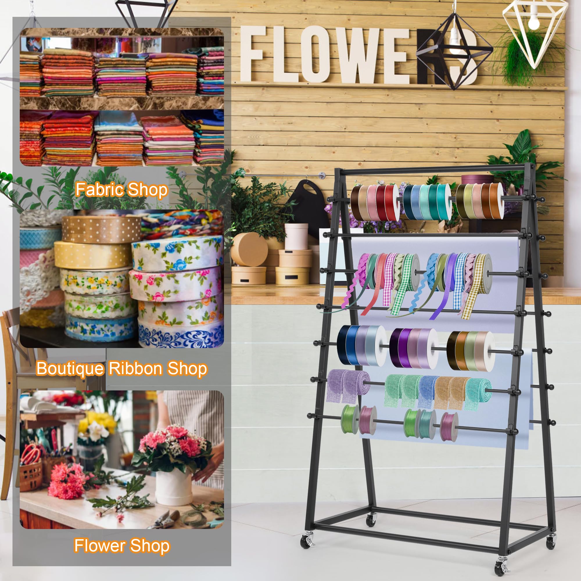 Snapklik.com : Ikare Ribbon Organizer,Ribbon Holder,15 Tier Ribbon ...