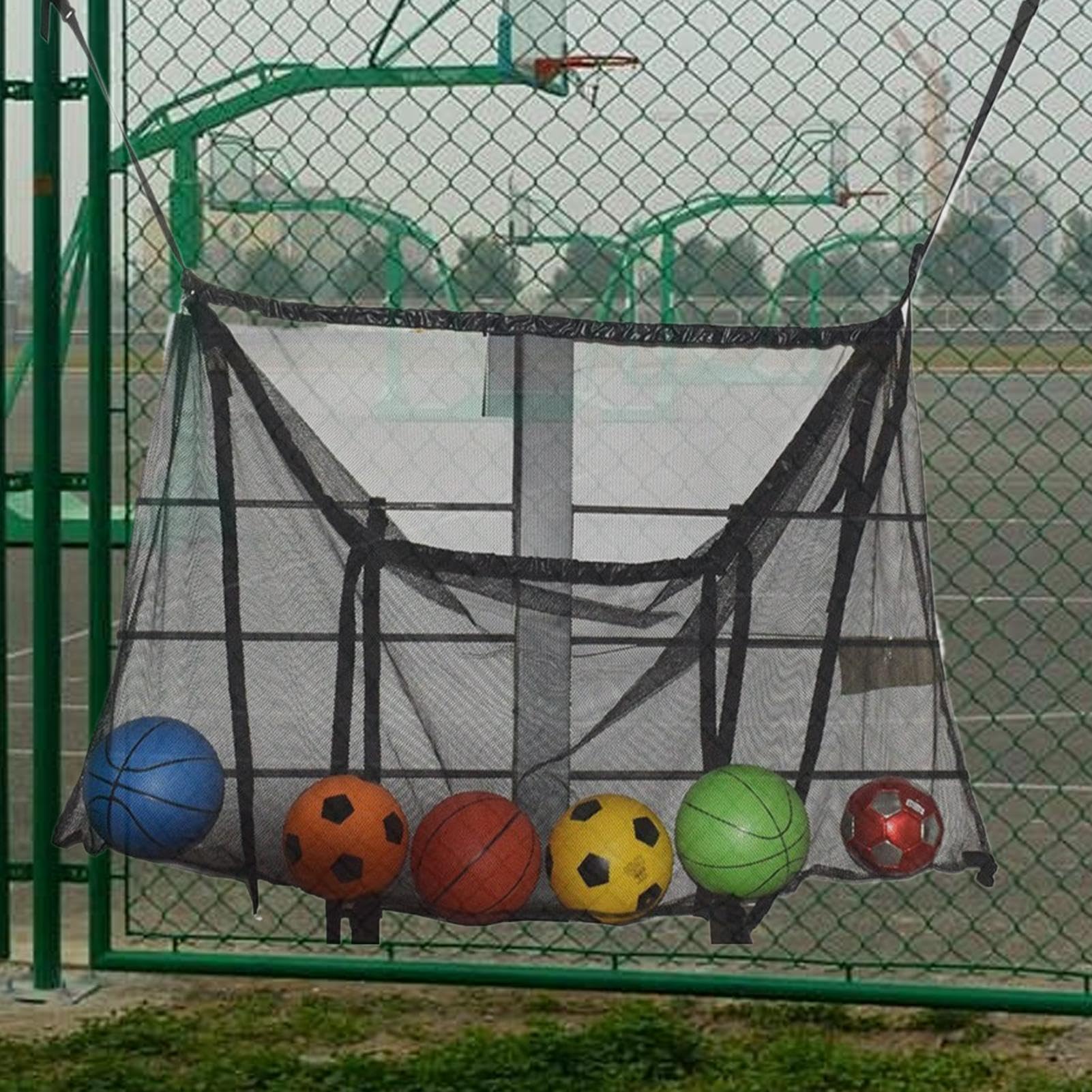 Przechowywanie pływaka basenowego, organizer drenażowy 145 x 84 cm, wytrzymała, szybkoschnąca siatka do przechowywania basenu, do pierścieni pływackich, piłek, , na plażę, patio, do wewnątrz
