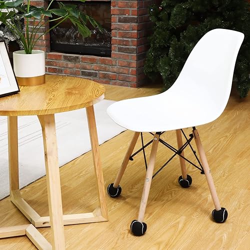 Miniatura 6 de Macarrie 100 pelotas de tenis precortadas a granel para patas de muebles, pelotas de tenis, sillas de pelotas de tenis, fundas para pies para