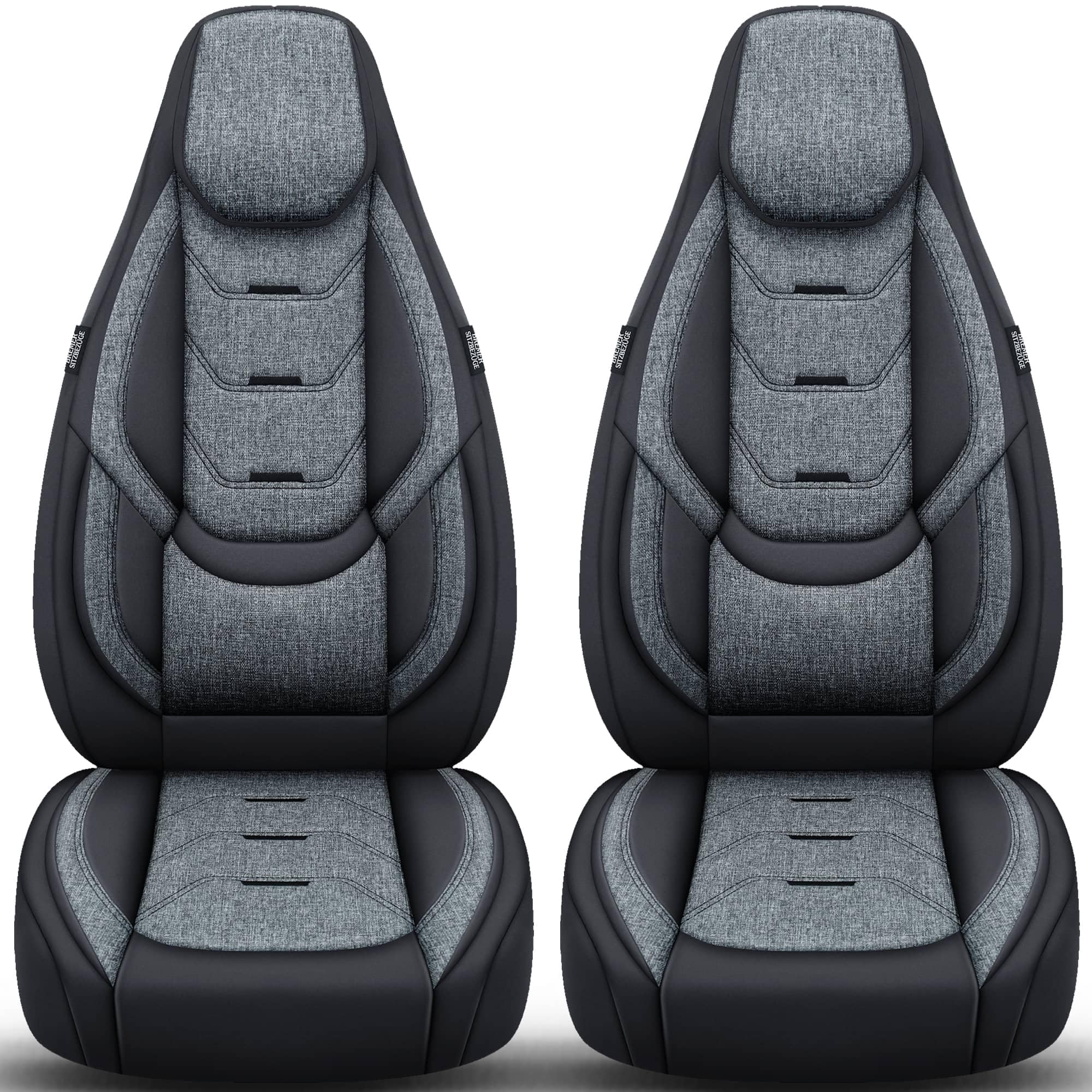 BREMER Autositzbezüge Set Schwarz/Grau für Fiat Ducato Jumper Boxer H1