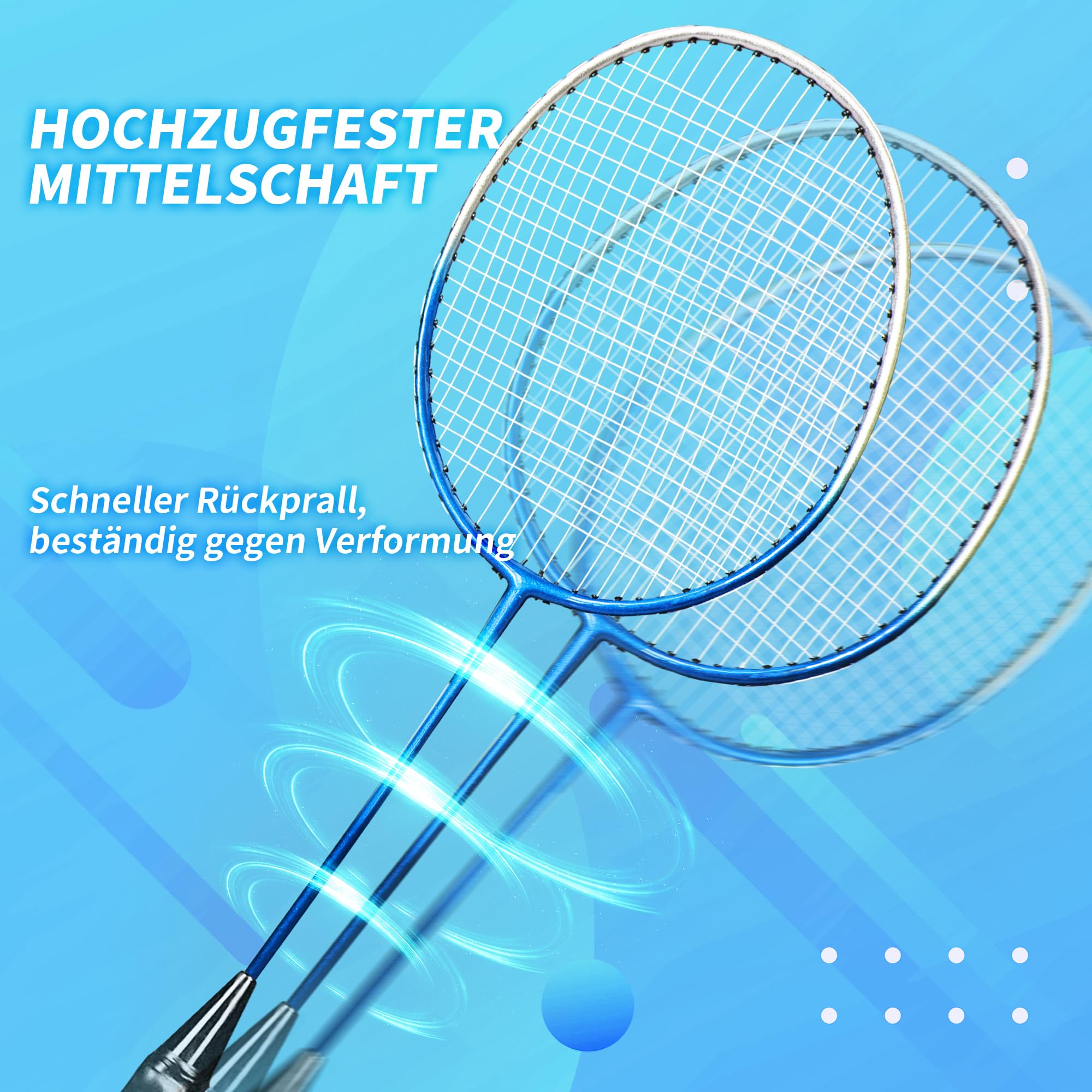 Federball Set 2 Oder 4 Schläger - Mit Bällen Und Tragetasche Für Kinder & Erwachsene