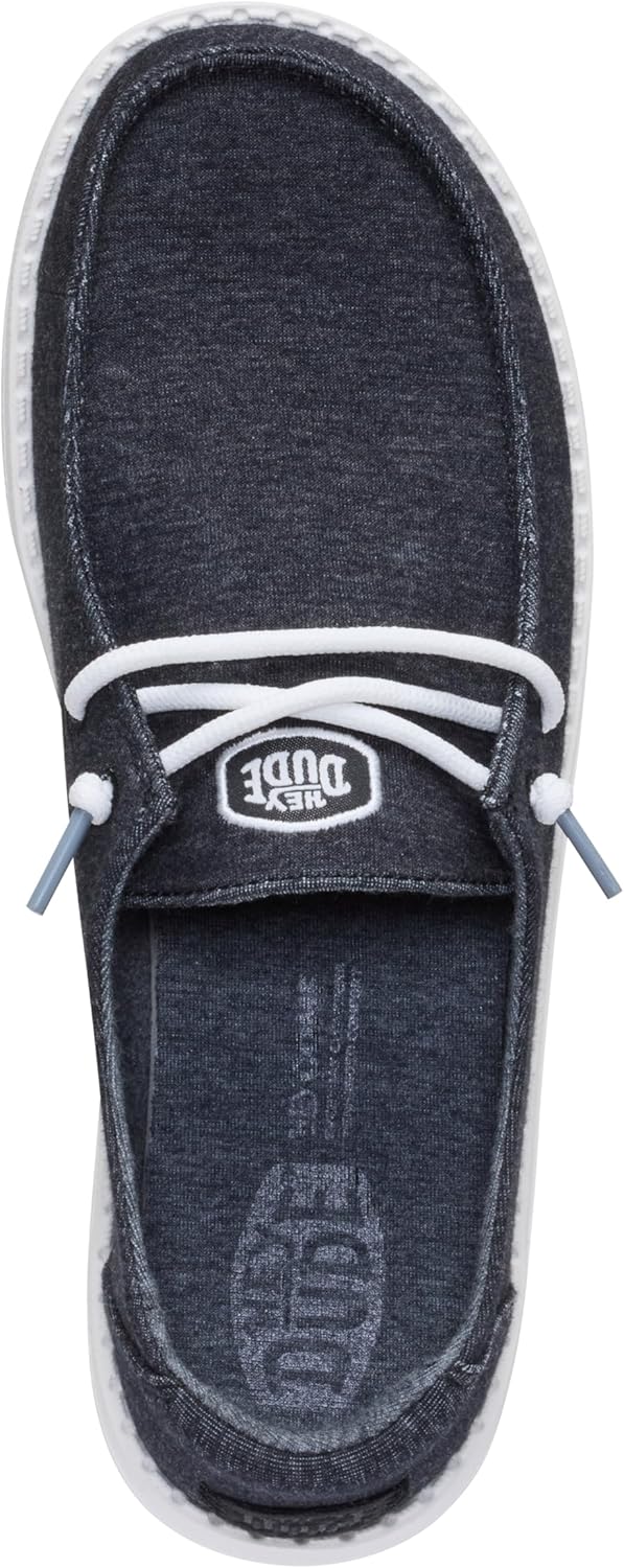 HEYDUDE Women’s Wendy Stretch Jersey Slip On Shoes | Lightweight Comfortable Travel Loafers with Elastic Laces - Image 8