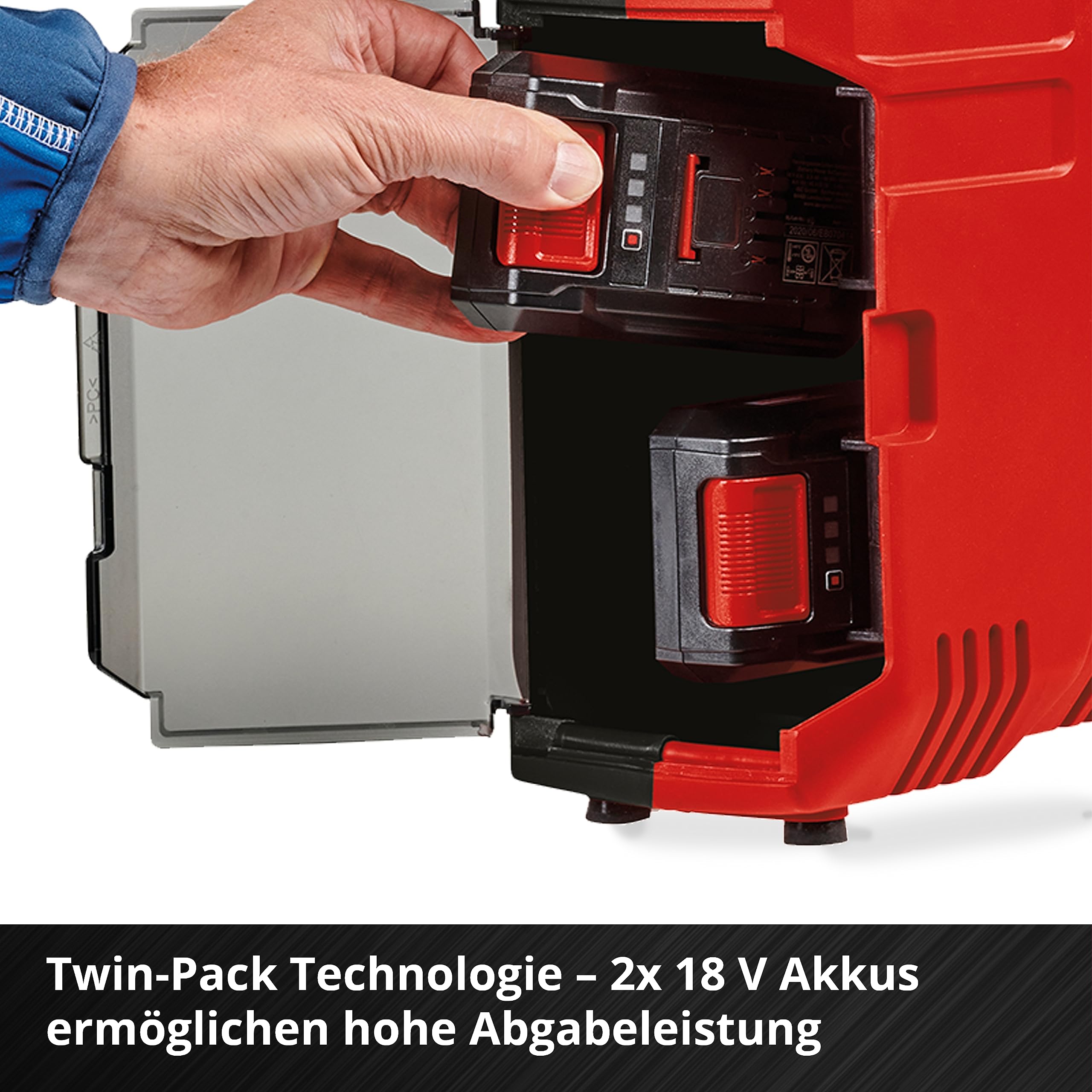 Einhell TE-AC 36/8 Li OF Set-Solo Power X-Change Akku-Koffer-Kompressor 36 V 8 bar ölfrei 130 l/min