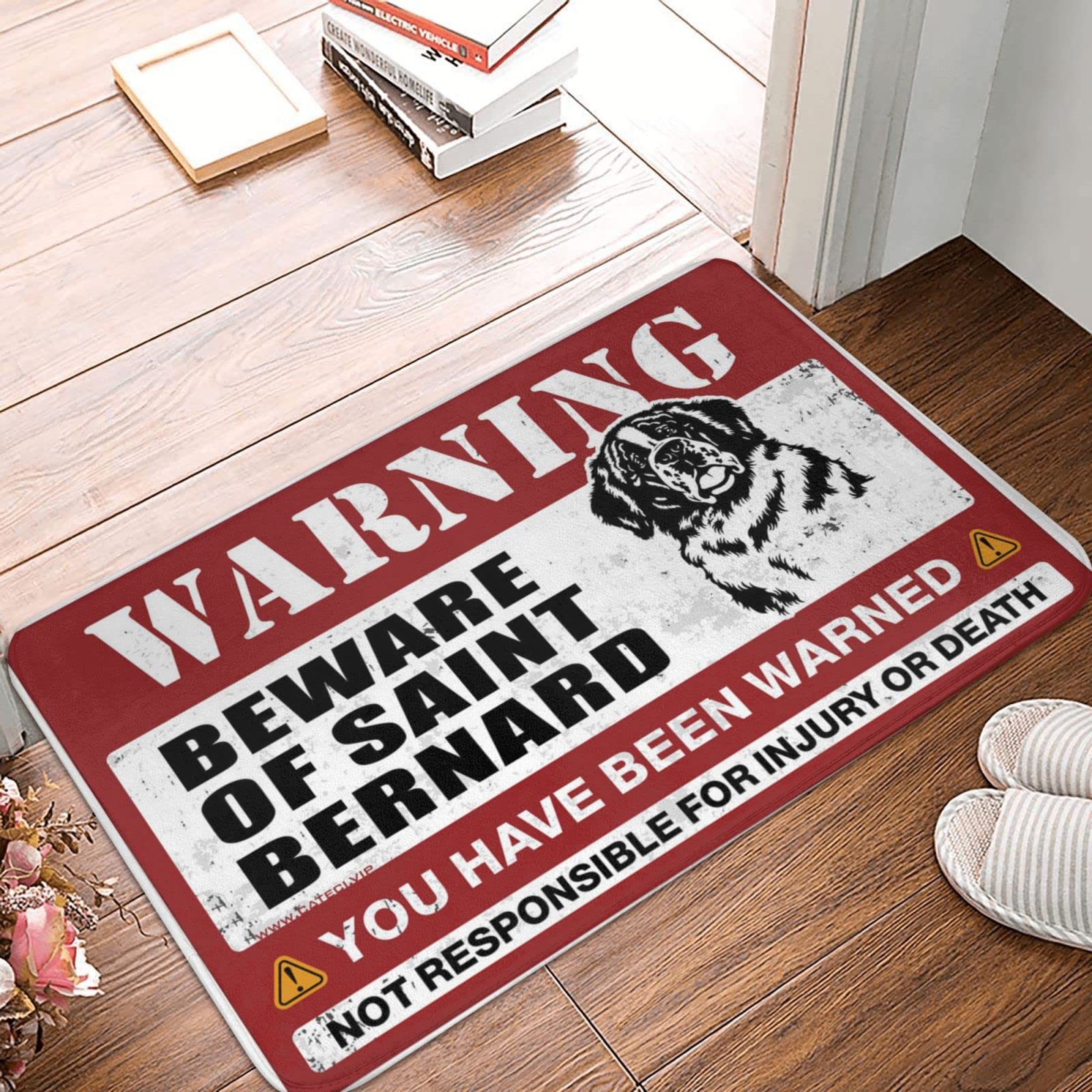 Paillasson Saint Bernard 65x90 cm idéal pour accueillir vos invités avec humour