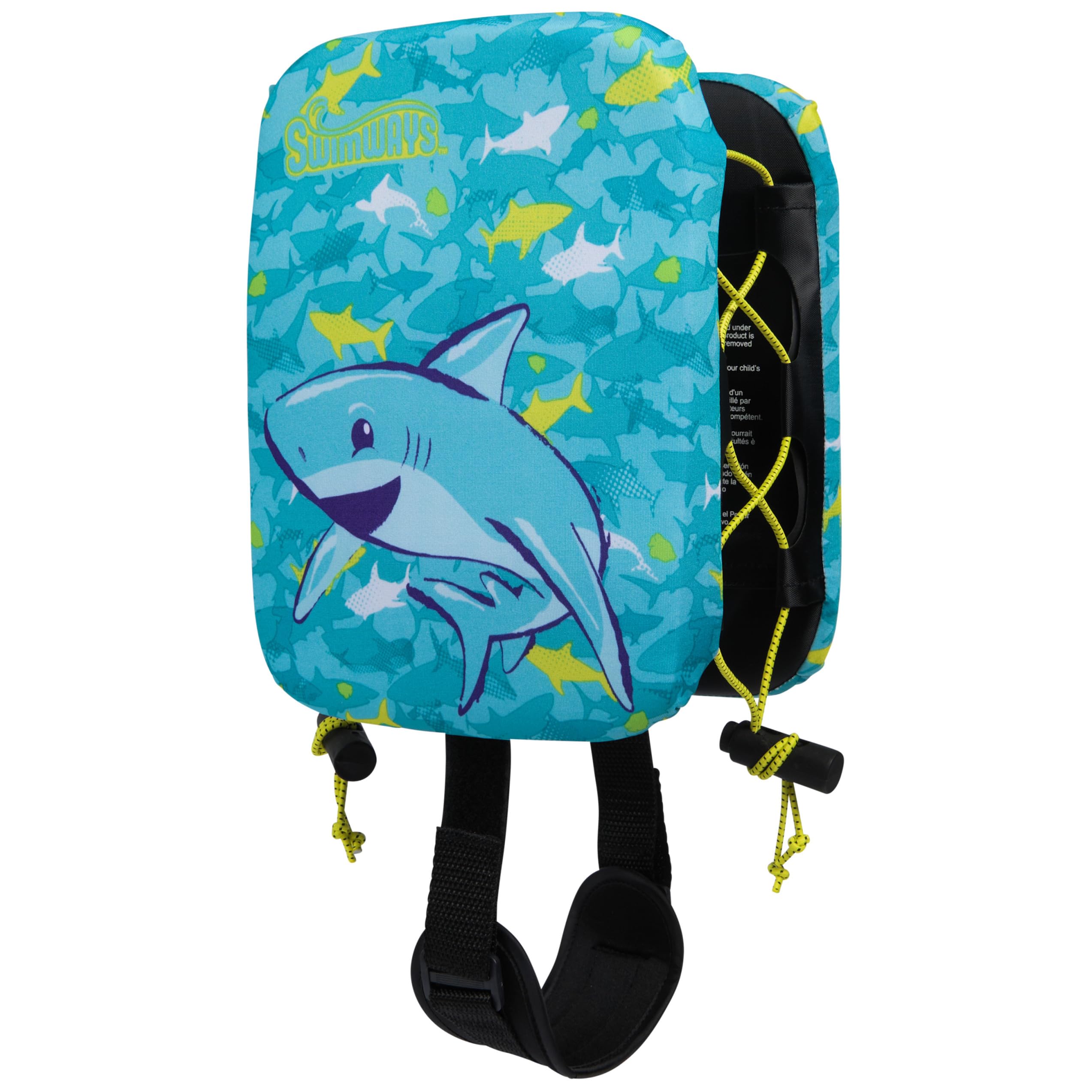 Photo 1 of SwimWays Power Swimr Swim Vest for Kids and Toddlers, Youth Life Jacket for Pool with Adjustable Floats for Swim Training, Swimsuit, Medium, Shark