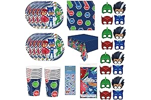 PJ Masks Birthday Party Supplies Decoration Bundle