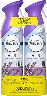 Febreze Air Freshener Spray, Mediterranean Lavender, 250 gram each, 2 count