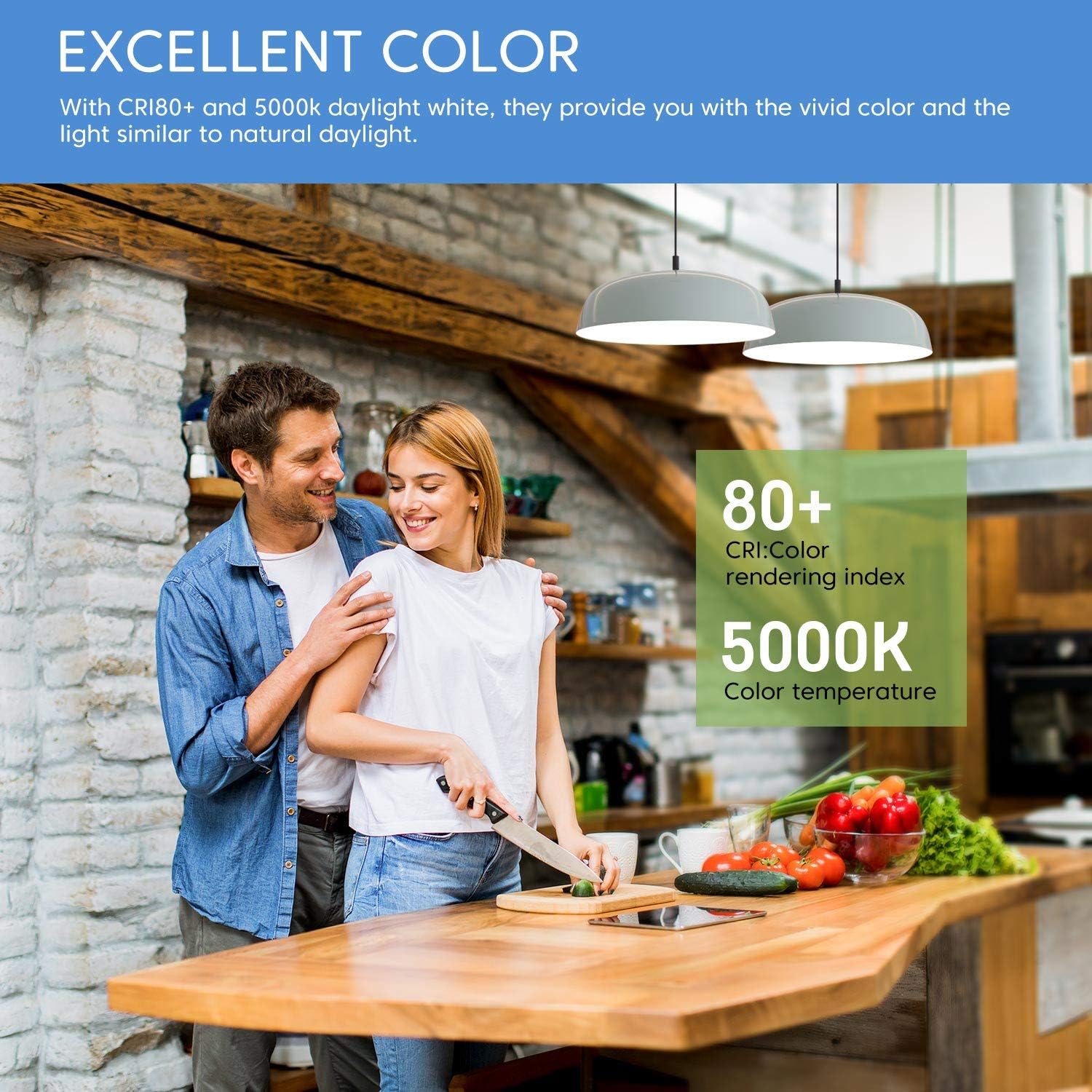 Exclusive Discount 80% Offer Linkind Dimmable A19 LED Light Bulbs, 60W Equivalent, E26 Base, 5000K Daylight, 9.5W 840 Lumens 120V, UL Listed FCC Certified, Pack of 24 Best Deal Cheap 🛒 Linkind Dimmable A19 LED Light Bulbs, 60W Equivalent, E26 Base, 5000K Daylight, 9.5W 840 Lumens 120V, UL Listed FCC Certified, Pack of 24