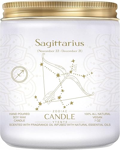 Miniatura 7 de Velas de signo del zodiaco, velas con signo de cristal del zodiaco, velas perfumadas de astrología, regalos para mejores amigos, para mujeres,