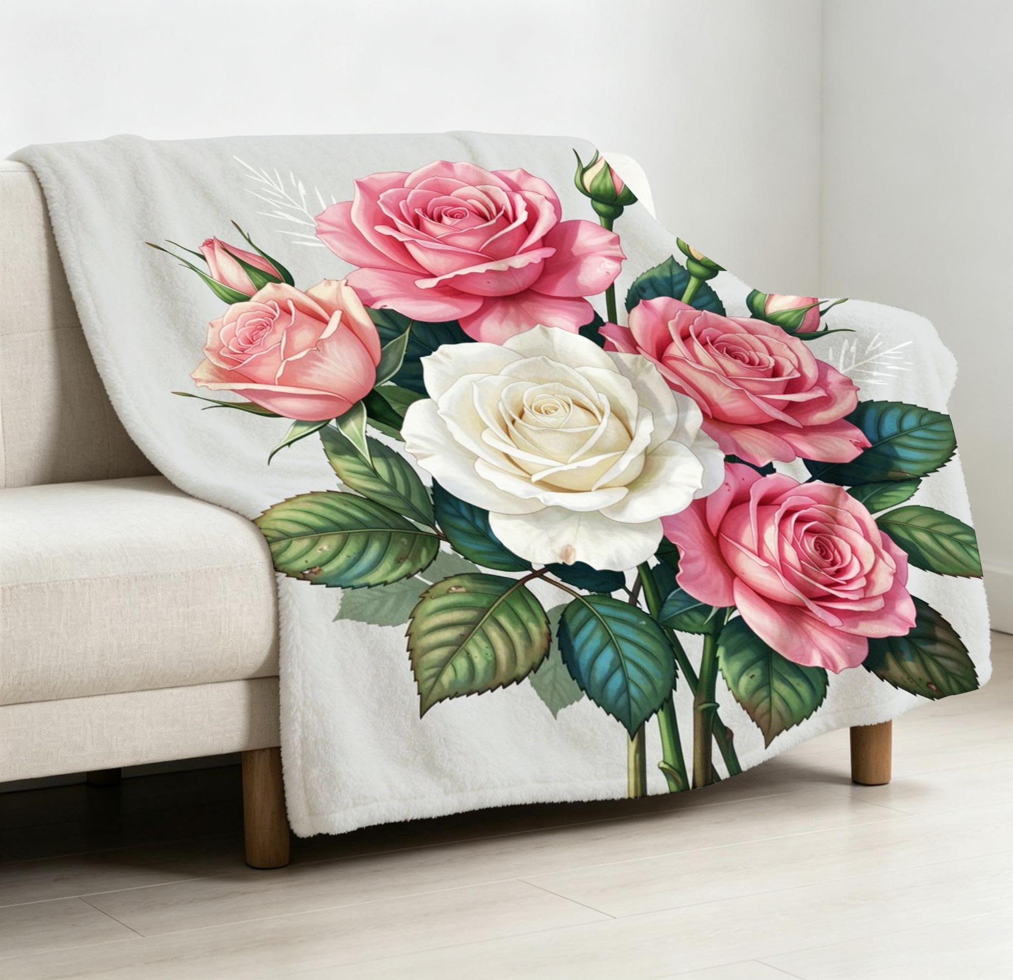 Manta Entretiempo Grande, Rosas Rosas, 220x240 cm, AQ8633