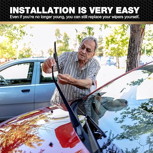 Miniatura 6 de Escobillas de repuesto para limpiaparabrisas de 20 pulgadas + 20 pulgadas para Ford F150 F250 F350 F450 F550 2008-1999 Expedition 2007-1999 Explorer