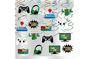 MIAHART 34-Piece Video Game Decorations Set