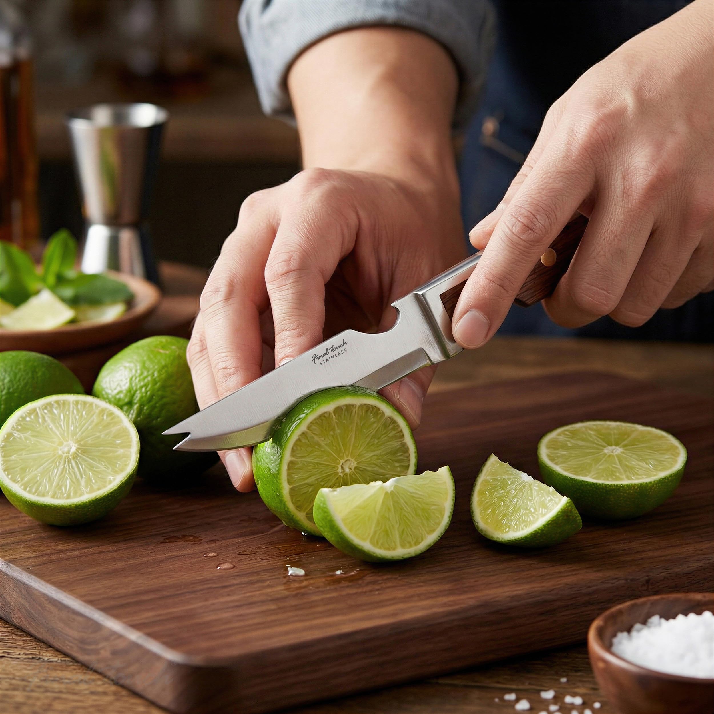 Amazon.com: Final Touch Cuchillo de bar de camarero (FTA7317