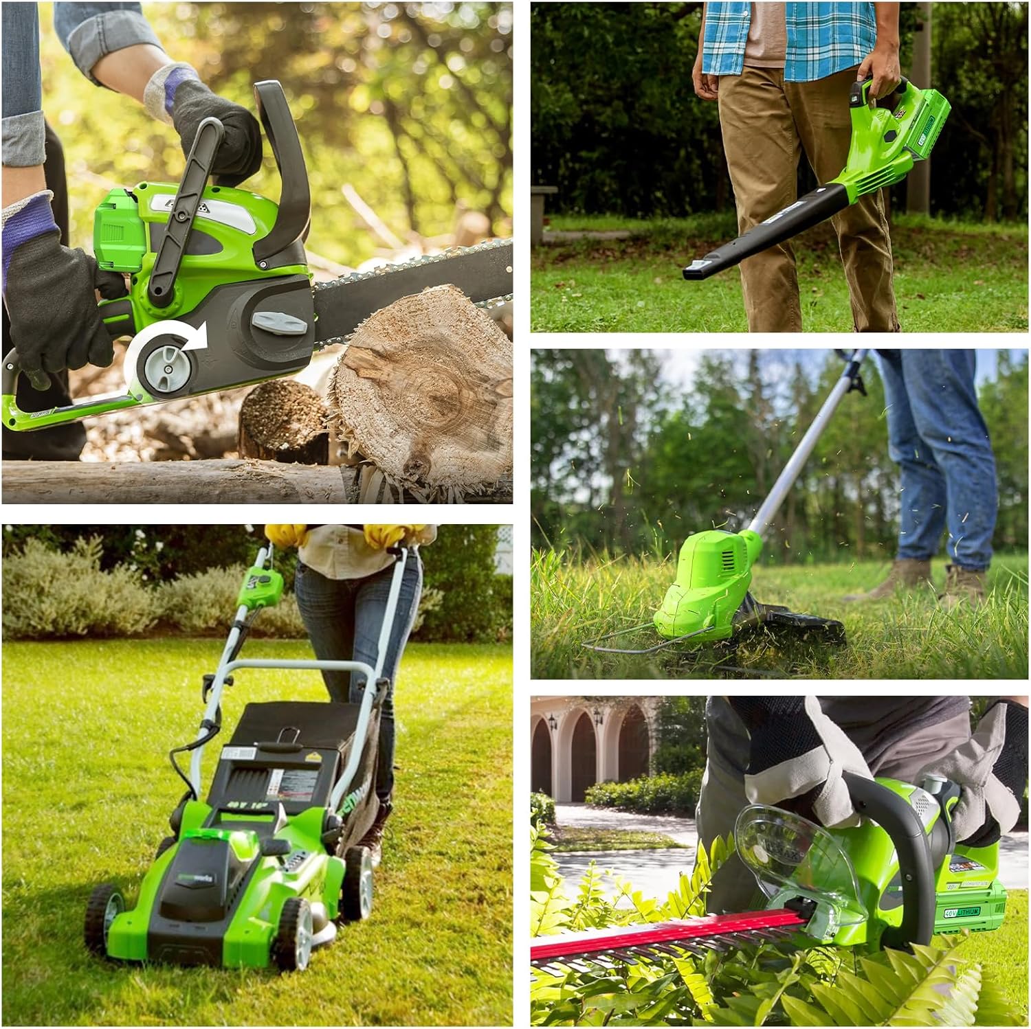 Futurebatt 2-Pack 6.0Ah 40V Battery for GreenWorks 29252 29462 29472 40-Volt G-MAX Cordless Power Tools 20642 21242 22262 22272 25312 25322 27062 (Not Fit Gen 1)