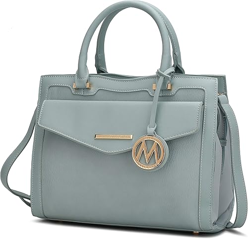 MKF - Bolsos de hombro para mujer, bolso de cuero sintético, cartera de maletín, correa cruzada, bolso con asa superior