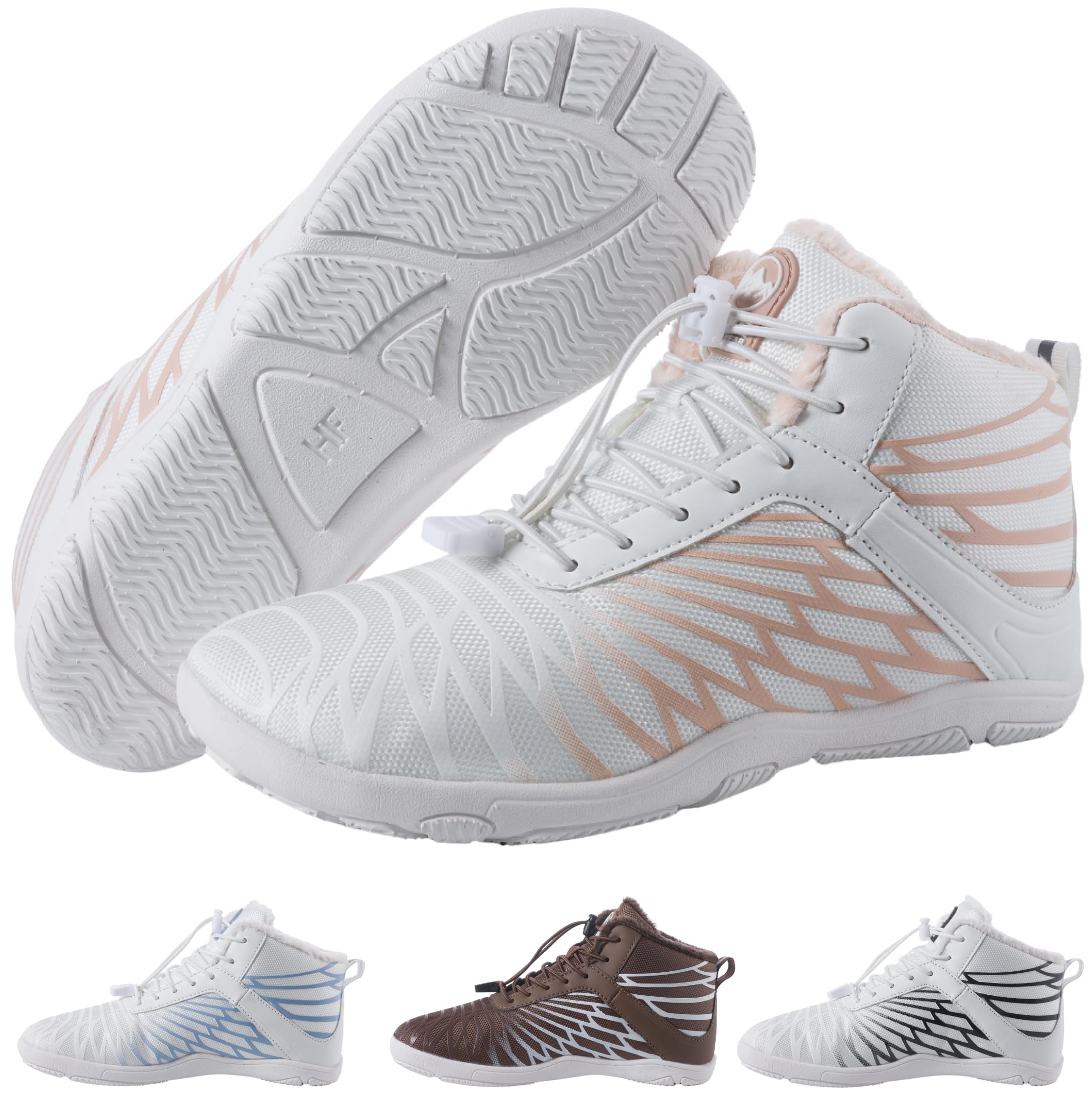 hike footwear HF Winter Barefoot Boots - Ergonomic Supportive Winter Barefoot Hike Shoes, Zero-Drop Sole, Wide Toe Box Innovative Design Walking Boots Unisex-picture-46