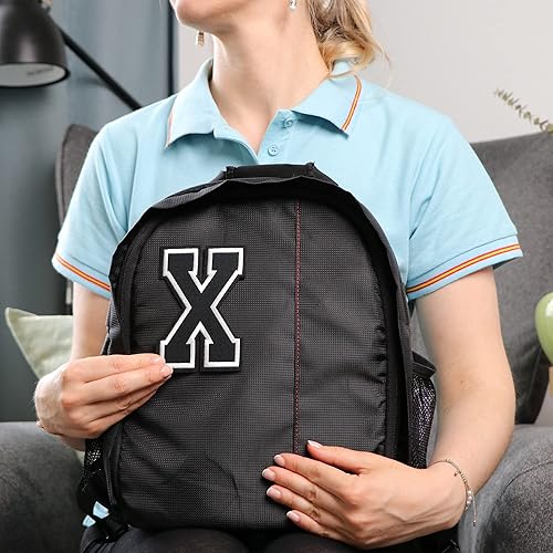 Miniatura 30 de Parches de letras termo-adhesivas de alta calidad – Lindas letras para ropa – Parche universitario para ropa – Letras bordadas de 4 1/2 parches