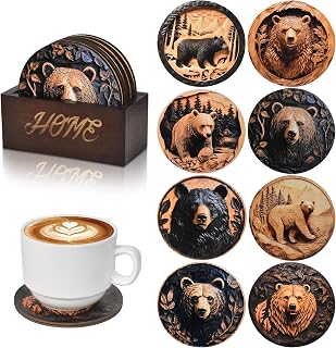 Bar Coaster Drink Home Decor Wood