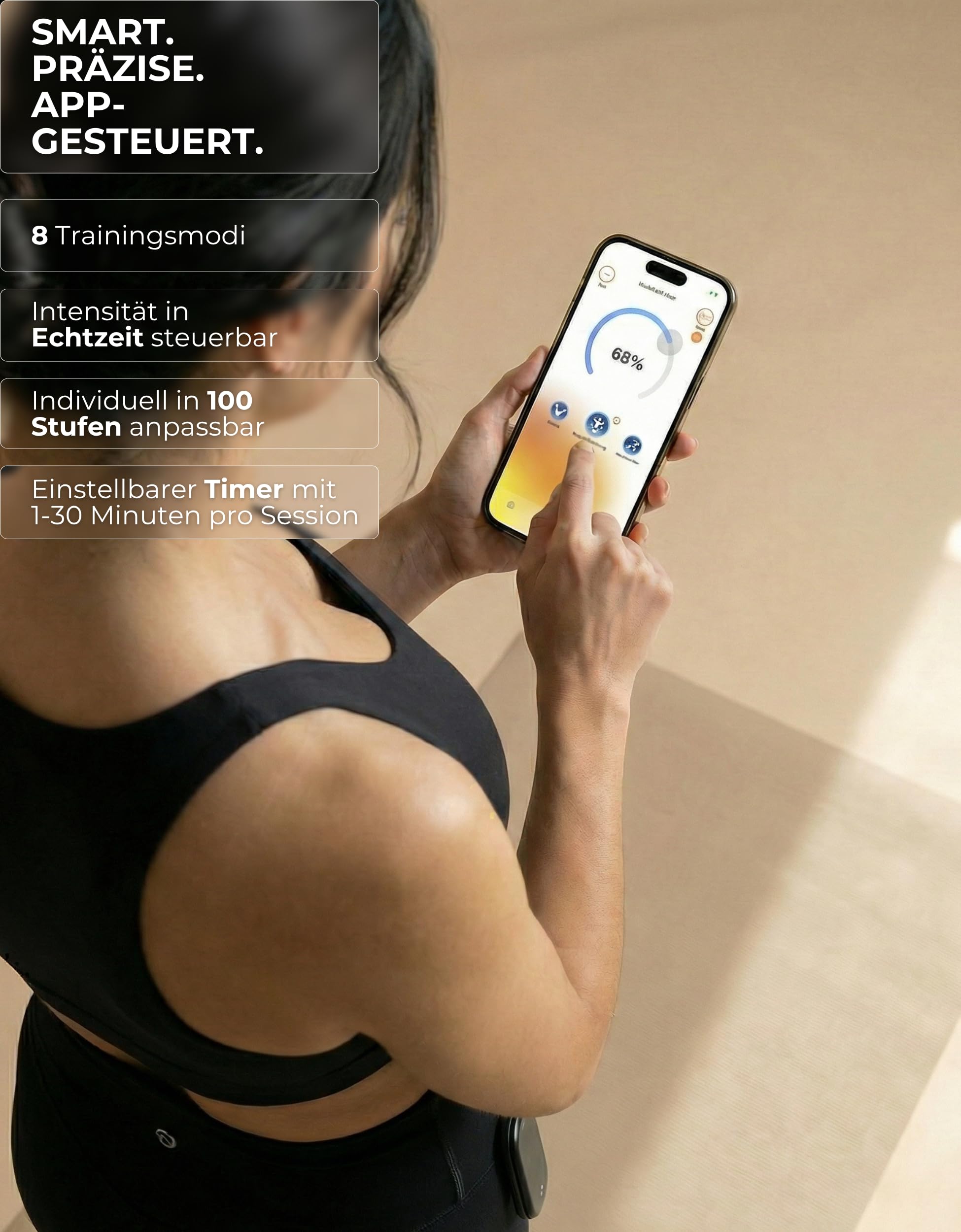 Vulpés Motion – Smarte EMS Leggings zur Muskelaktivierung von Po, Hüfte & Oberschenkelrückseite