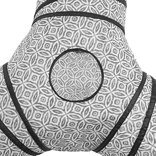 Vista 3 de Tempcore - Túnel para gatos con forma de tubo plegable de 3 vías, para interiores, juguete con forma de bola para mirar, para gato, cachorro, Moneda