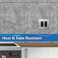 Vista 250 de LIDER LSWP-32M-W10P Placa sin tornillos acabado mate para interruptor, tamaño mediano de 2 segmentos de 4.88 x 4.92", policarbonato termoplástico