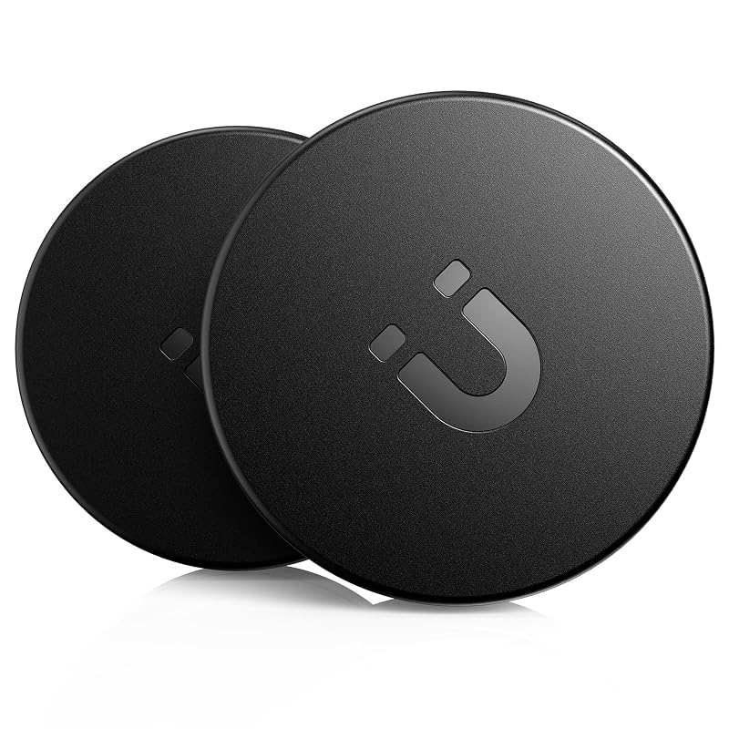 Suporte Magnético para Apple AirTag 1ª e 2ª Geração Klearlook com Vedação, Ímã N52 e Fita 3M Preto Mid-nite BLK Kit com 2 unidades