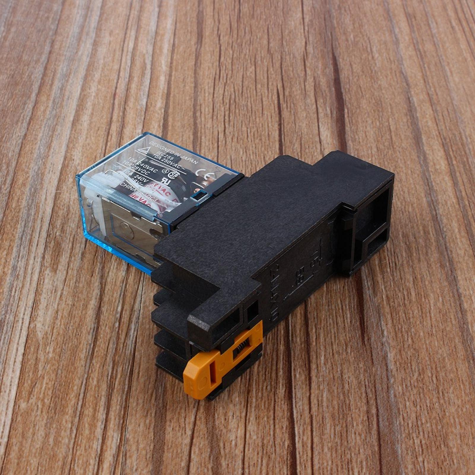 Tyenaza Rele 220V, Relé de Alimentación Electromagnético, LY2NJ AC 220V 8-Pin 10A Mini Relé de Potencia Electromagnético con Base de Enchufe, para Sistema de Control AutomáTico, Equipos ElectróNicos