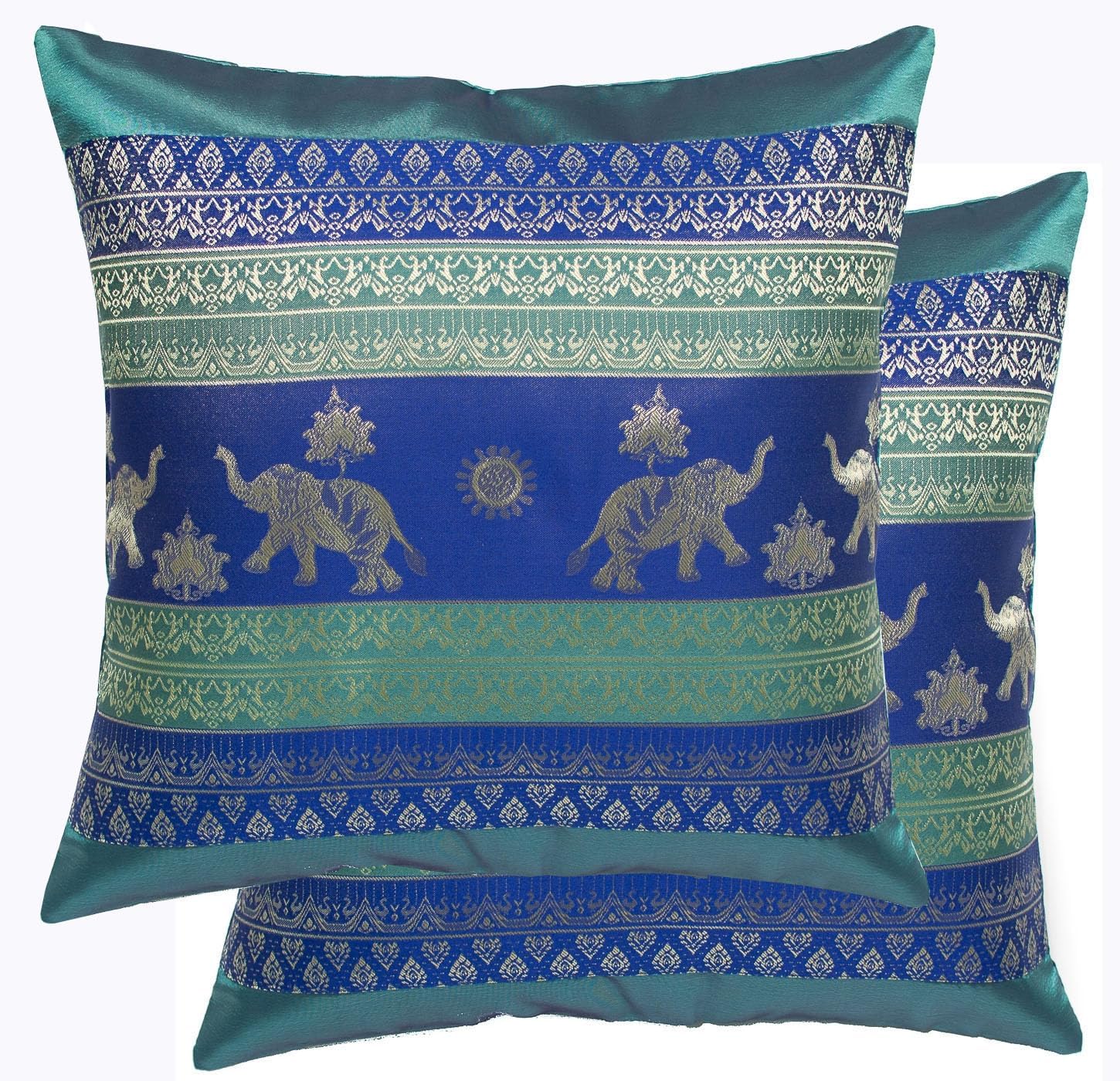 Avarada 16x16 Inch (40x40 cm) Striped Spiral Decorative Throw Pillow