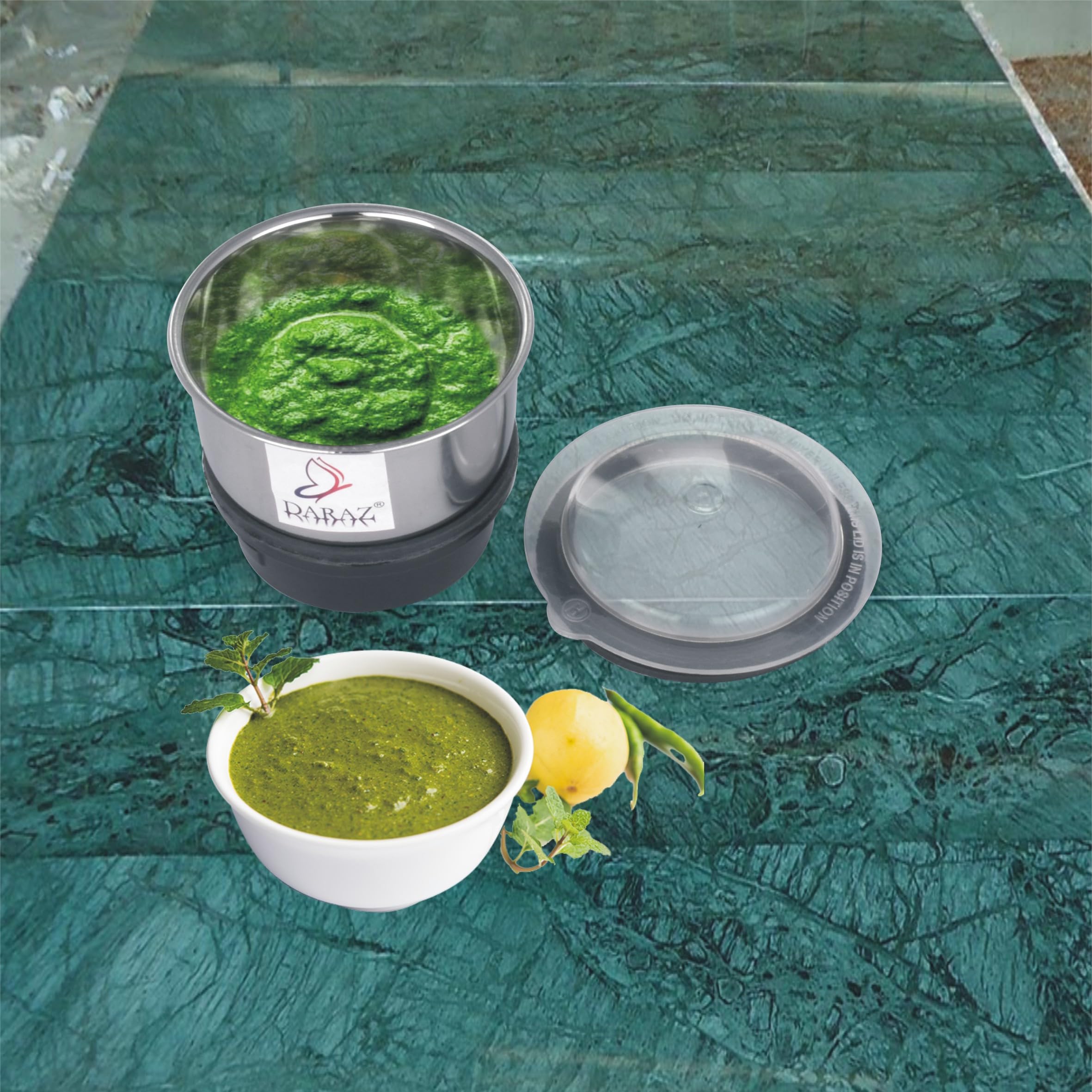 Traditional Mixer Chutney Jar - Stainless Steel -3