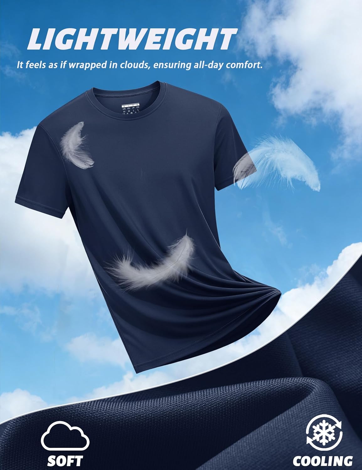 KEFITEVD Men's Short Sleeve UPF 50+ Sun Protection Shirts Quick Dry Rashguard Swim Shirt SPF Workout Fishing Athletic T-Shirt - Image 6