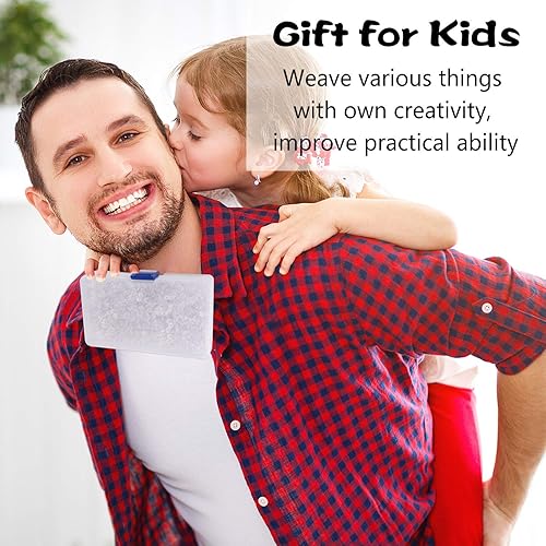 Miniatura 6 de FEPITO 2000 piezas de bandas de goma para telar, clips en S, clips de banda de plástico, kit de recambios para pulseras de telar, bricolaje