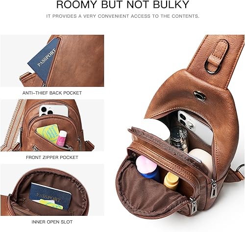 Miniatura 4 de Bolso bandolera de 7L para mujeres y hombres, bolsas de pecho cruzadas, mochila pequeña, riñonera, bolsa de viaje para el hombro