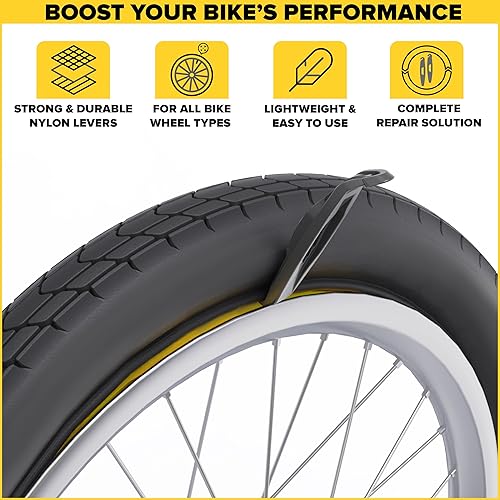 Miniatura 6 de Ultraverse Tubo interior de bicicleta para neumáticos de bicicleta de 26, 27.5 x 1.751.952.102.125 pulgadas con válvula Presta, tubos de goma para