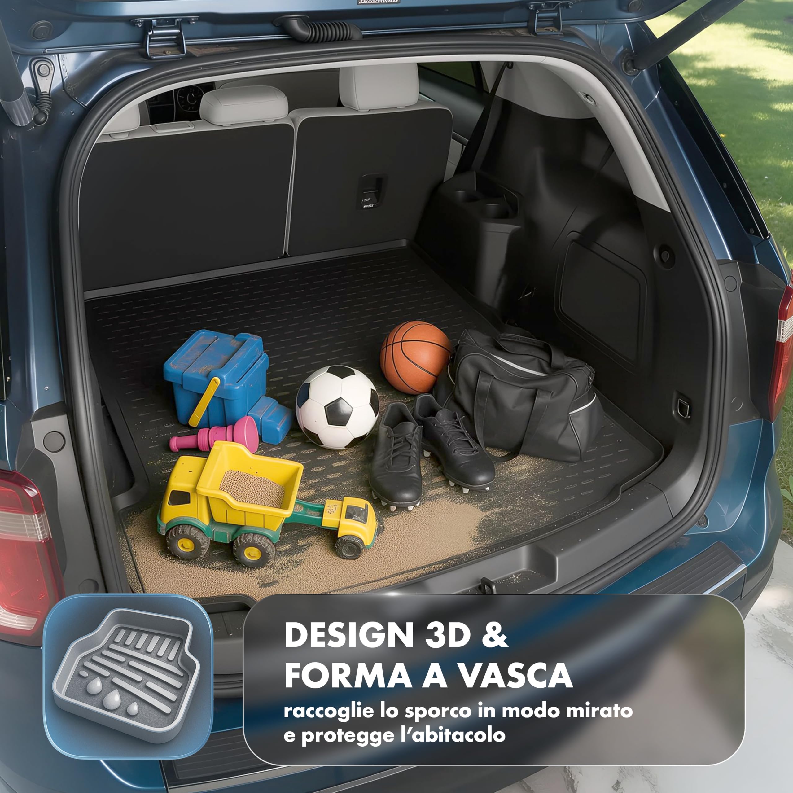 WALSER Vasca baule XTR su misura compatibile con Volvo XC60 2 03/2017 - Oggi
