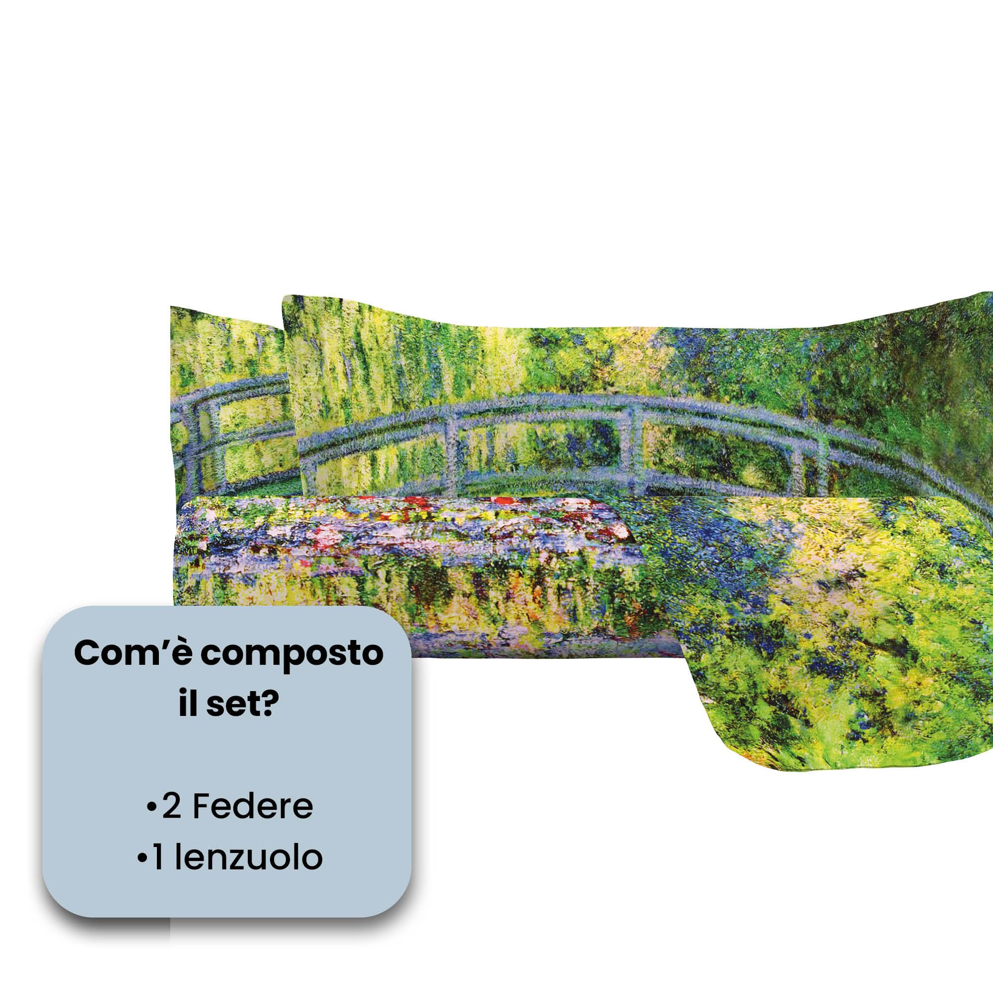 Italian Bed Linen SOGNI D'AUTORE Parure letto con stampa digitale, made in Italy, 53, Matrimoniale