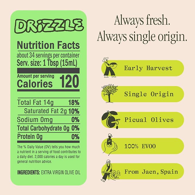 Aceite de Oliva Extra Virgen Graza Drizzle 500 ml miniatura 2