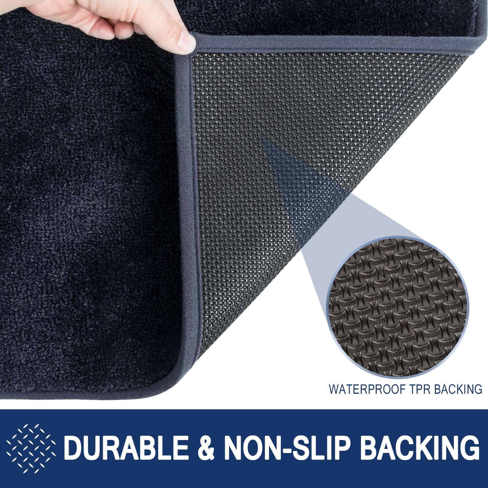 Zerbino In Flanella Con Libellula 40x60 Cm: Tappetino Antiscivolo Assorbente Per Interni/Esterni, Lavabile, Morbido - 2