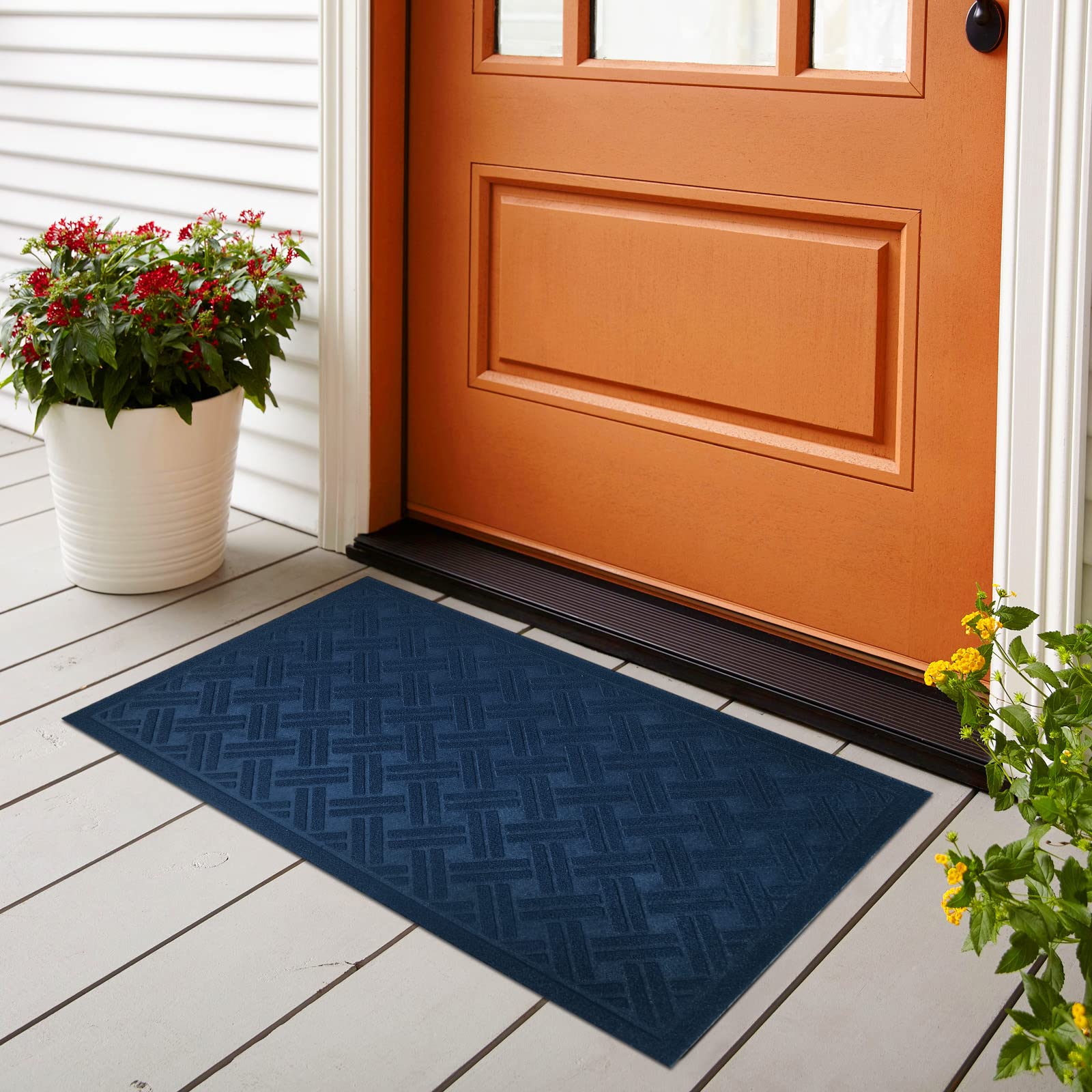 Non-Slip Entrance Doormats - Washable Front Back Door Mat with Rubber Back — Amazon image 2
