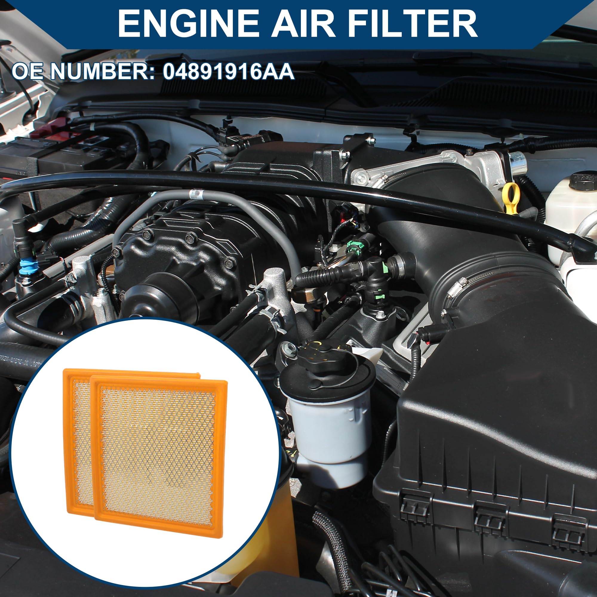 Filtro De Aire De Motor Para Dodge Journey 2.4L 3.5L 09-20