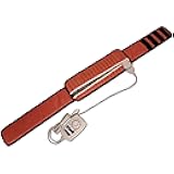 MediCrystal® Far Infrared Amethyst Belt - Adjustable FIR Heating 86-158°F - Negative Ions - 100% Jewelry Natural Crystals - High End Eco Leather - Detachable Hot Stone Pad 18”L x 8”W, Strap 55