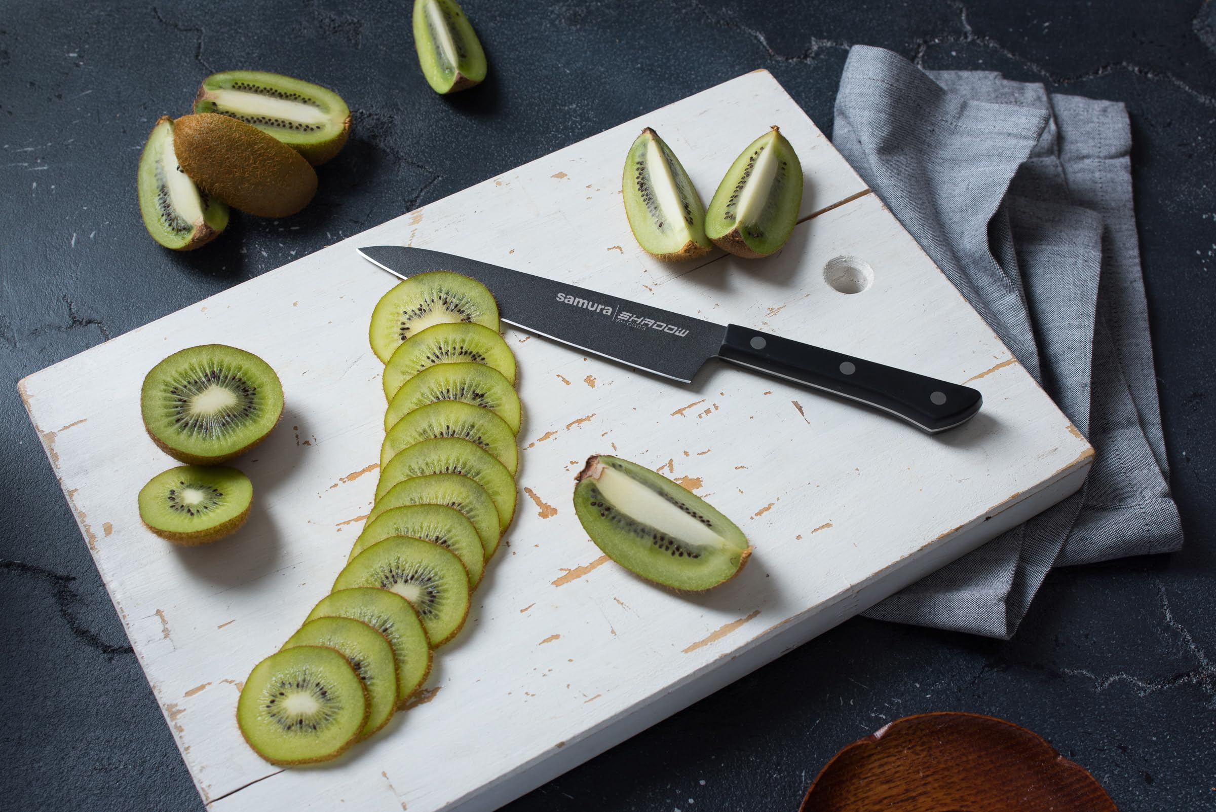 Amazon | 【SHADOW】SAMURA シャドウ シェフナイフ |黒 ブラック