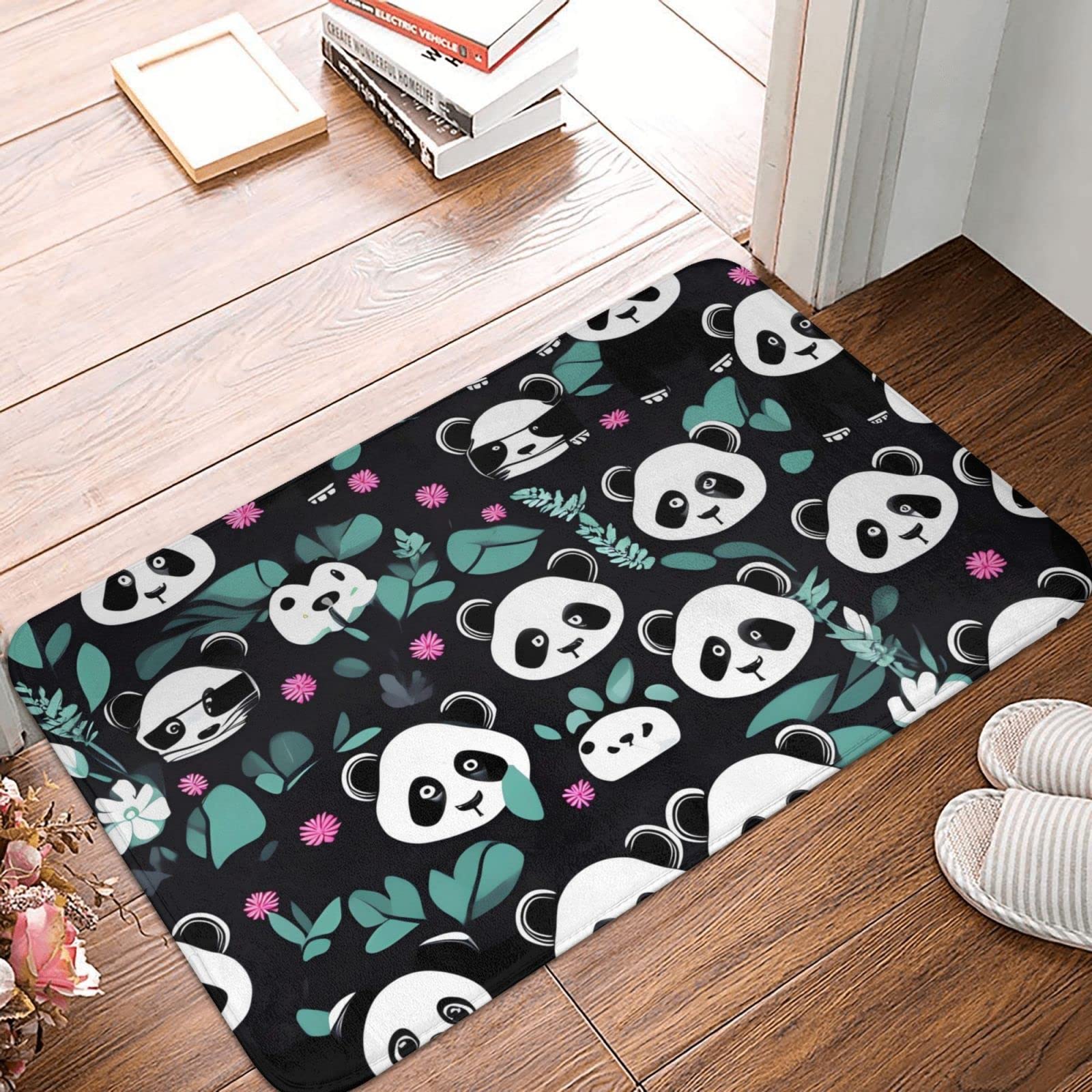 Amazon.com: ZXGDPP Panda Cute face Flannel Anti-Slip Floor